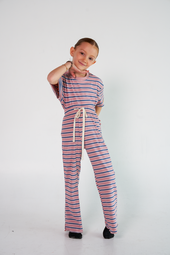 Collab Pink Stripes Kids Set