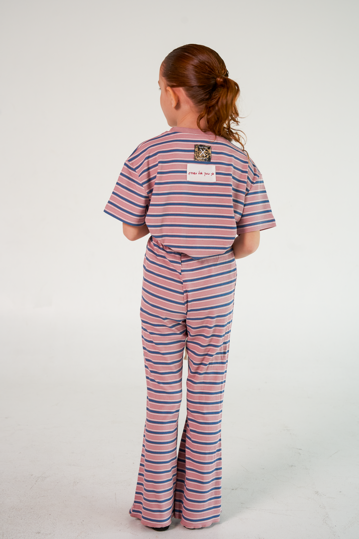 Collab Pink Stripes Kids Set