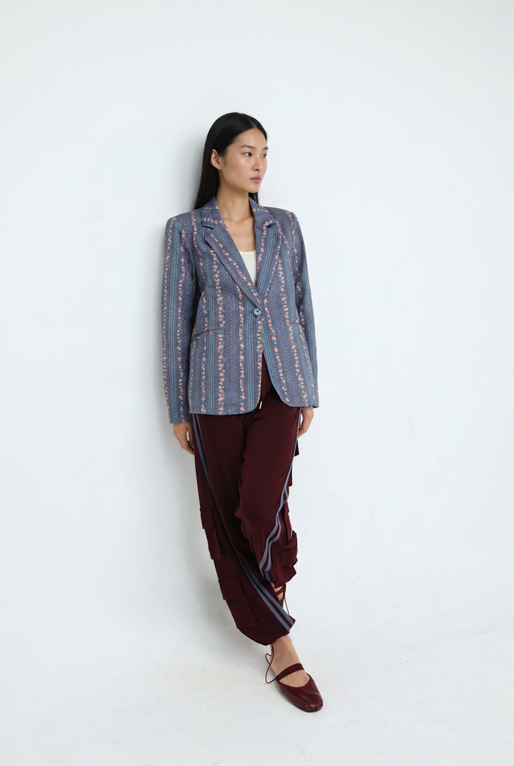 Pace Blue Floral Blazer