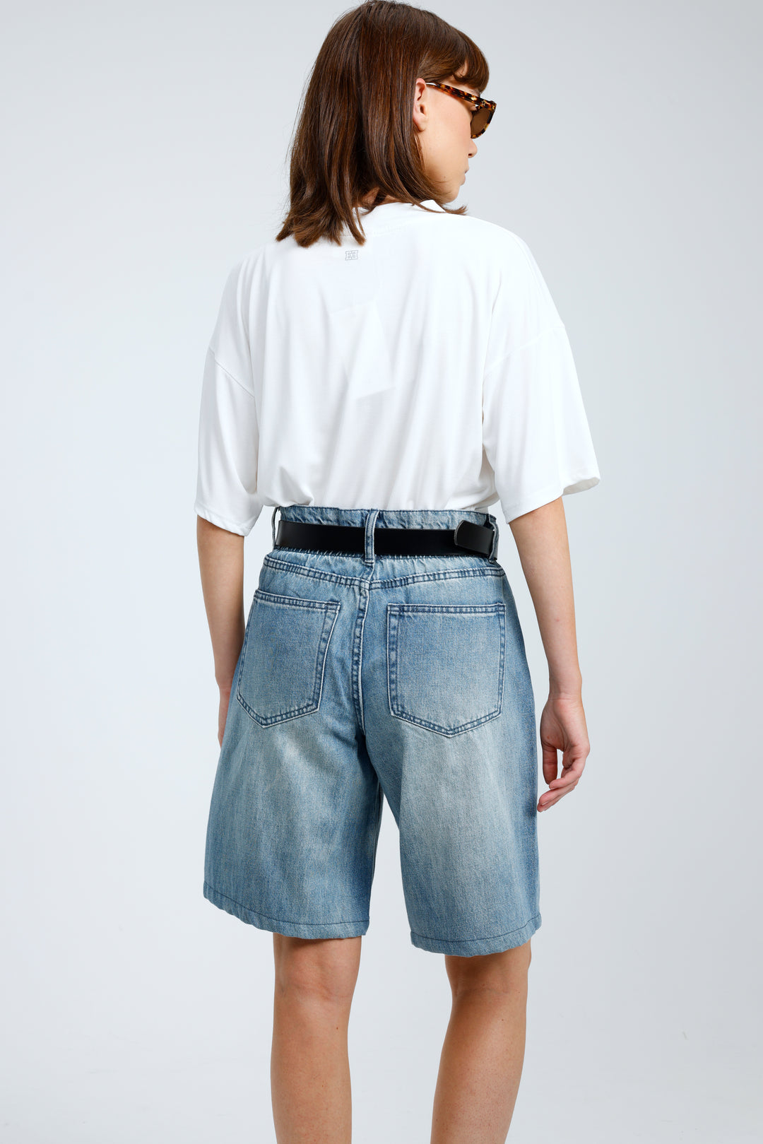 Star 550 Blue Denim Shorts