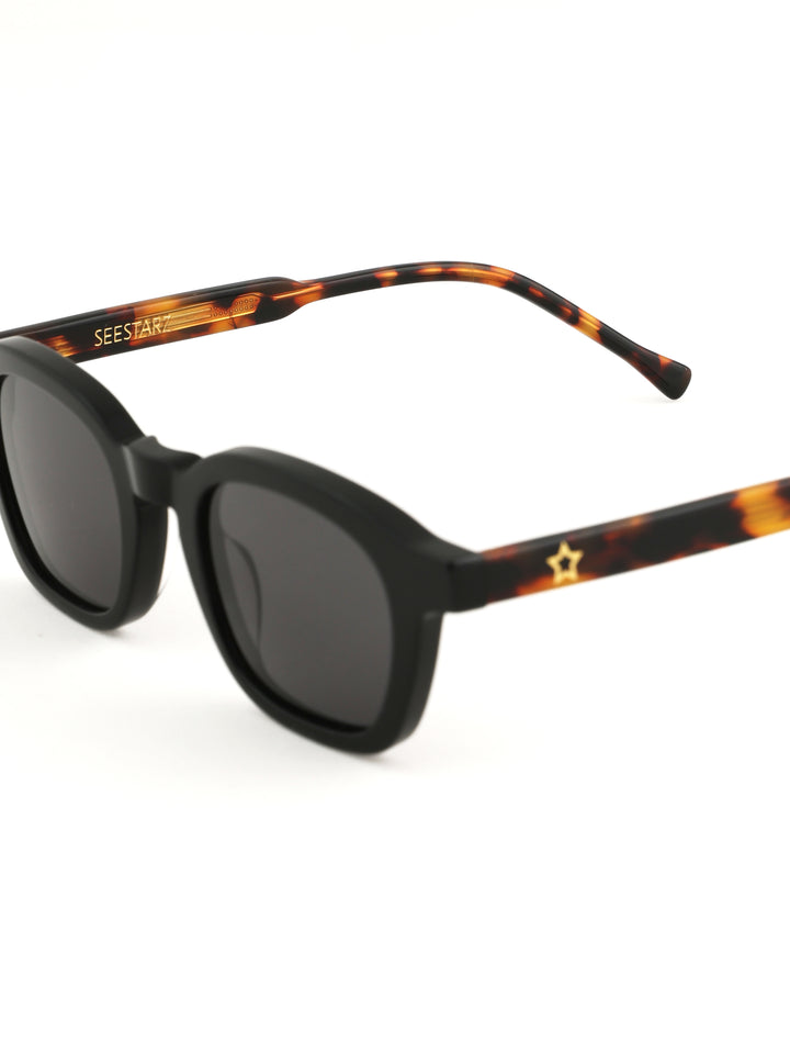 See You No.15 Black Sunglasses