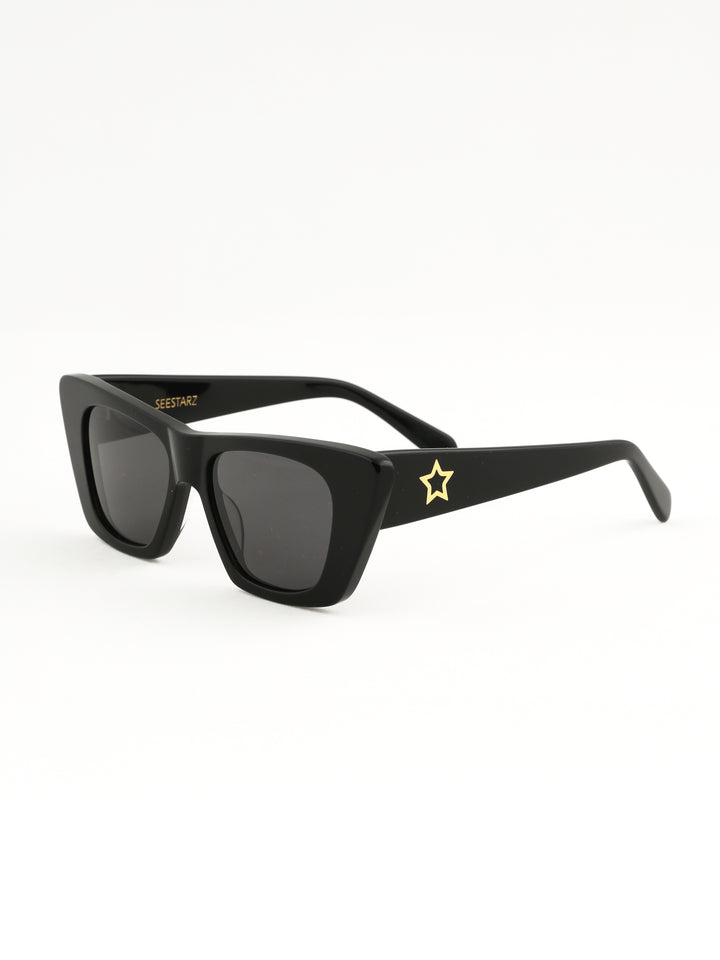 See You No.17 Black Sunglasses