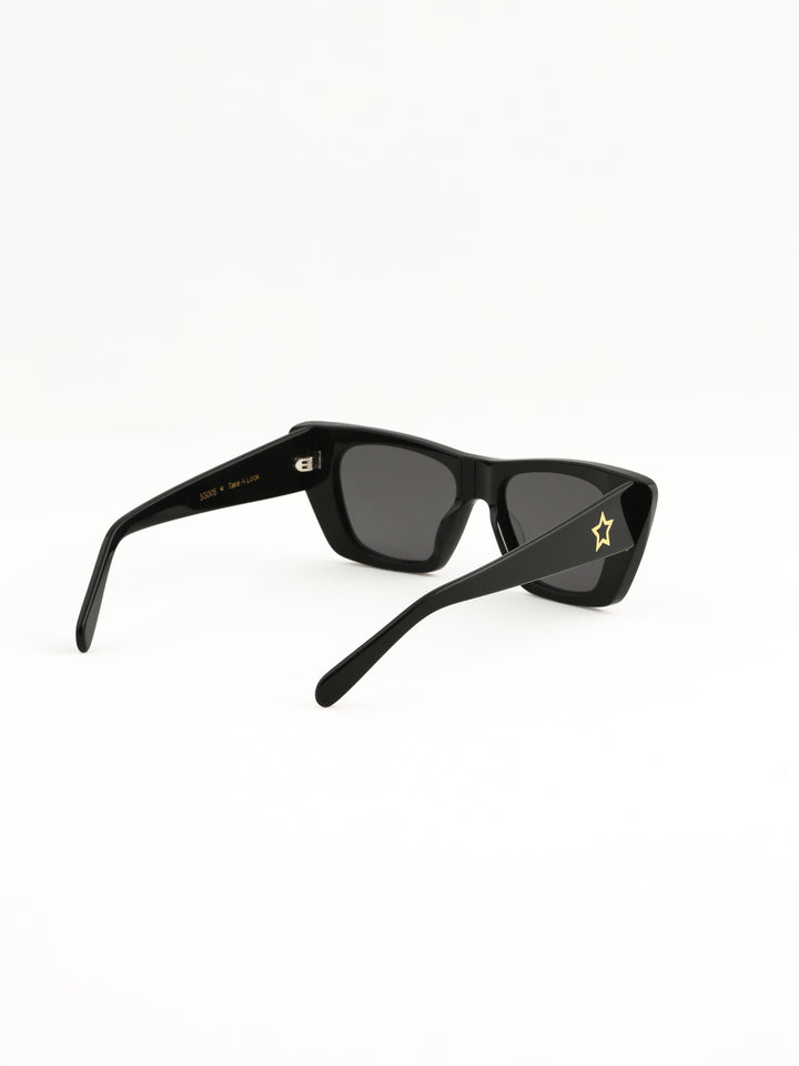 See You No.17 Black Sunglasses