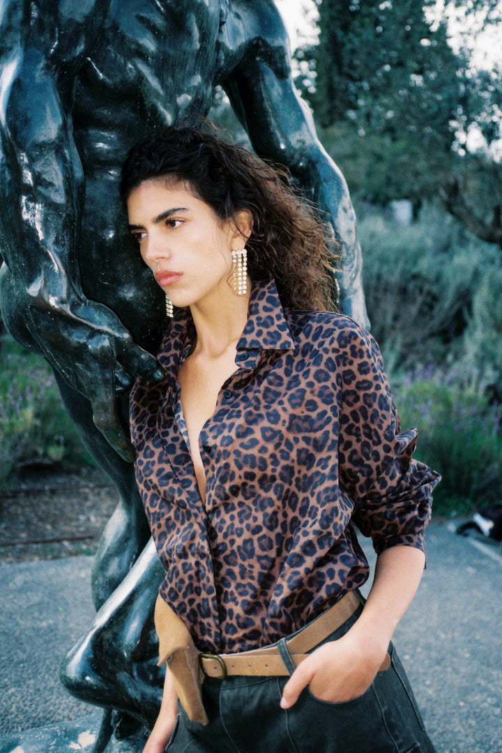 Leopard Buttoned Shirt