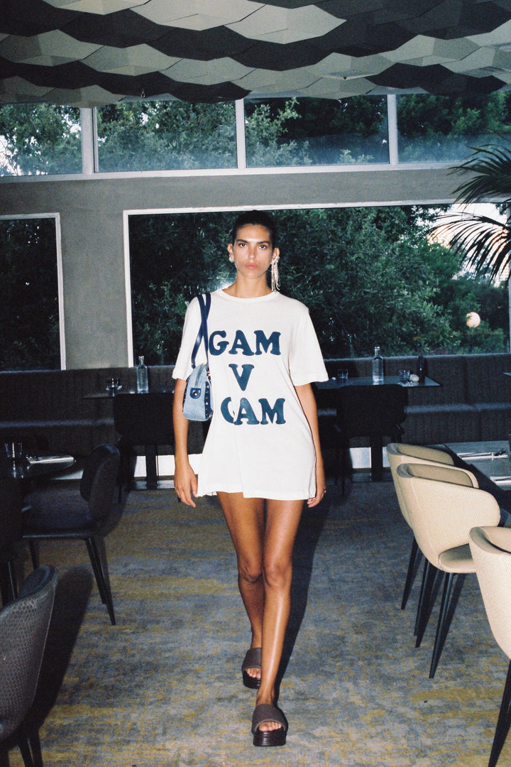 Gam V Gam Cream T-Shirt