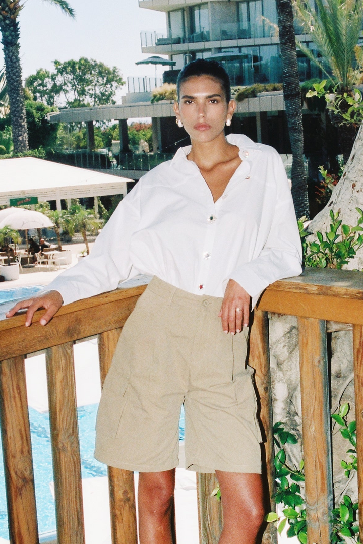 Synergy White Buttoned Shirt