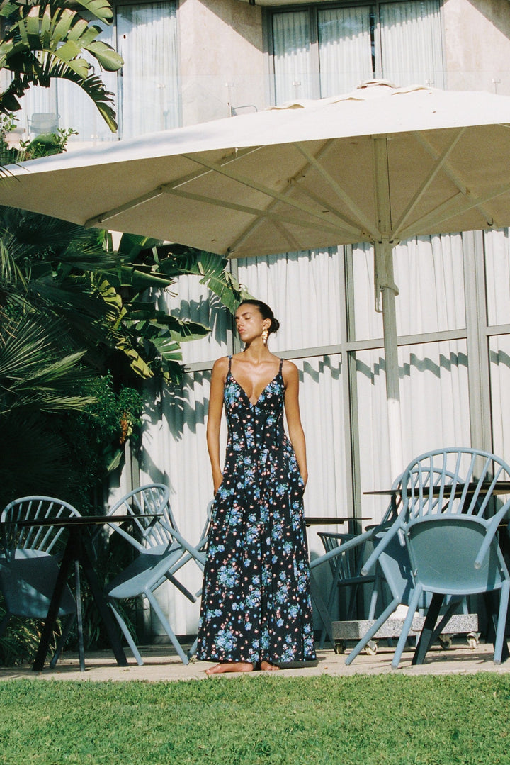 Sunray Black Dress