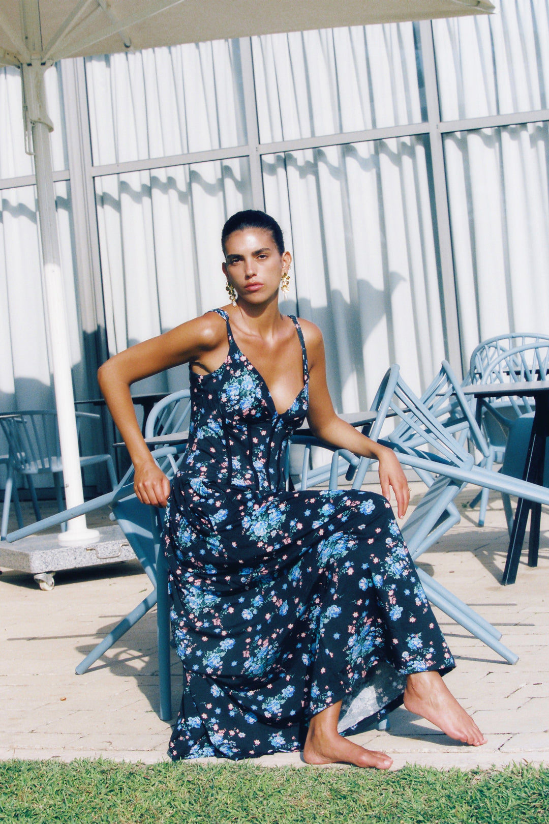 Sunray Black Dress