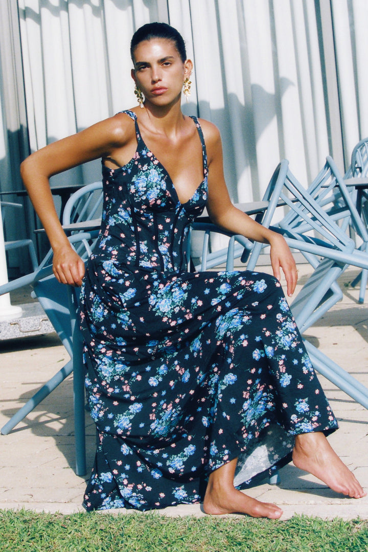 Sunray Black Dress