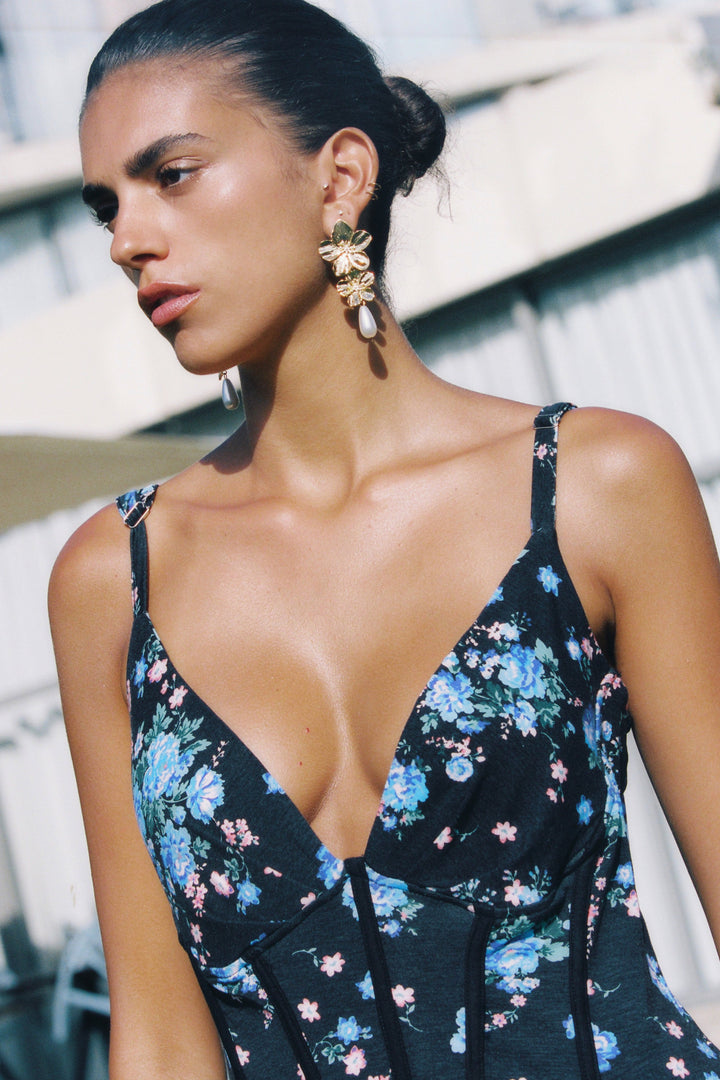 Sunray Black Dress