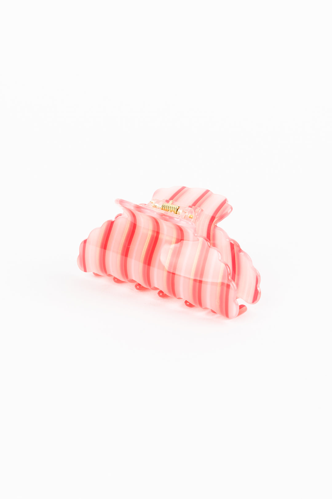 Red Striped Hair Clip