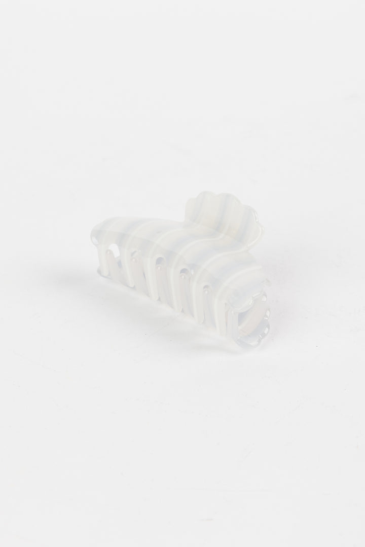 Lilac Striped Hair Clip