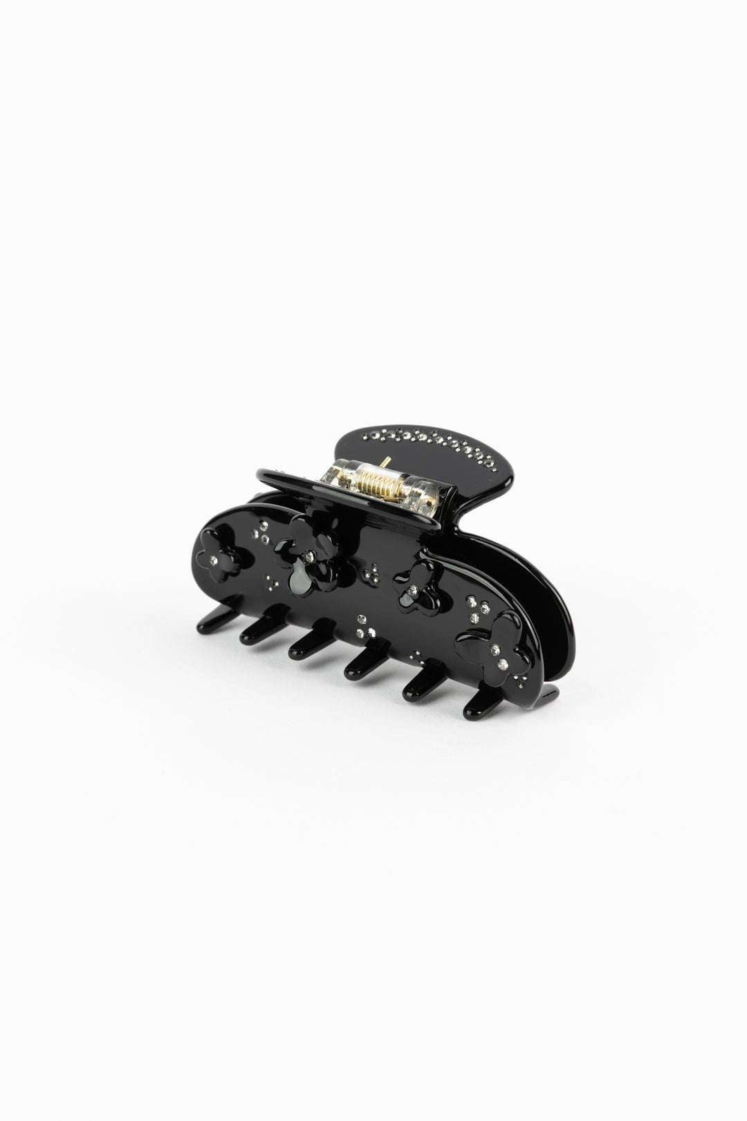Floral Black Hair Clip