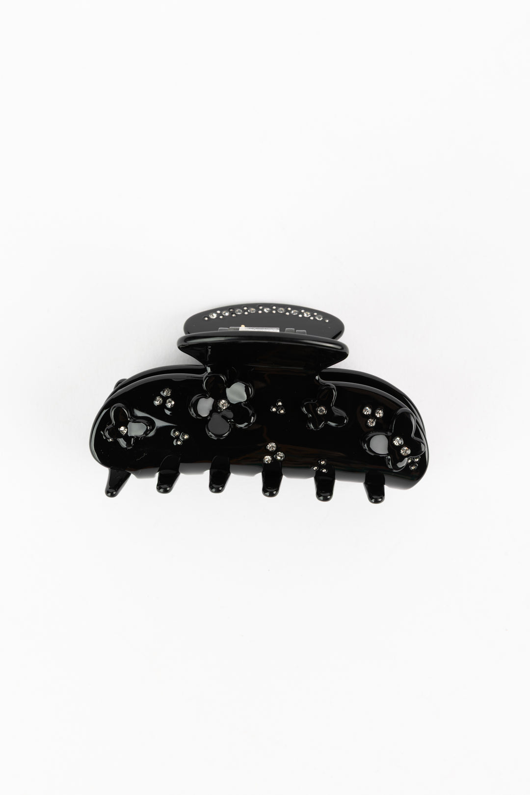 Floral Black Hair Clip