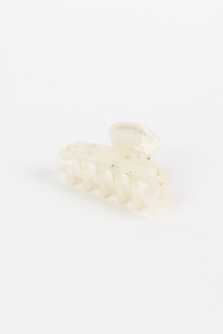 Floral Pearl Hair Clip