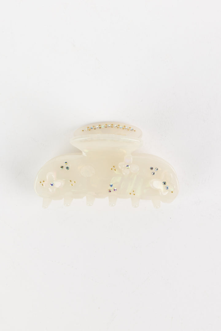 Floral Pearl Hair Clip