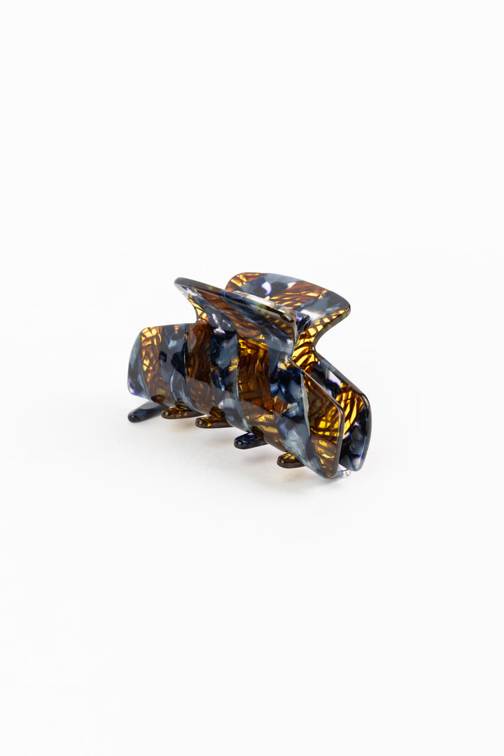 Marbled Brown Hair Clip