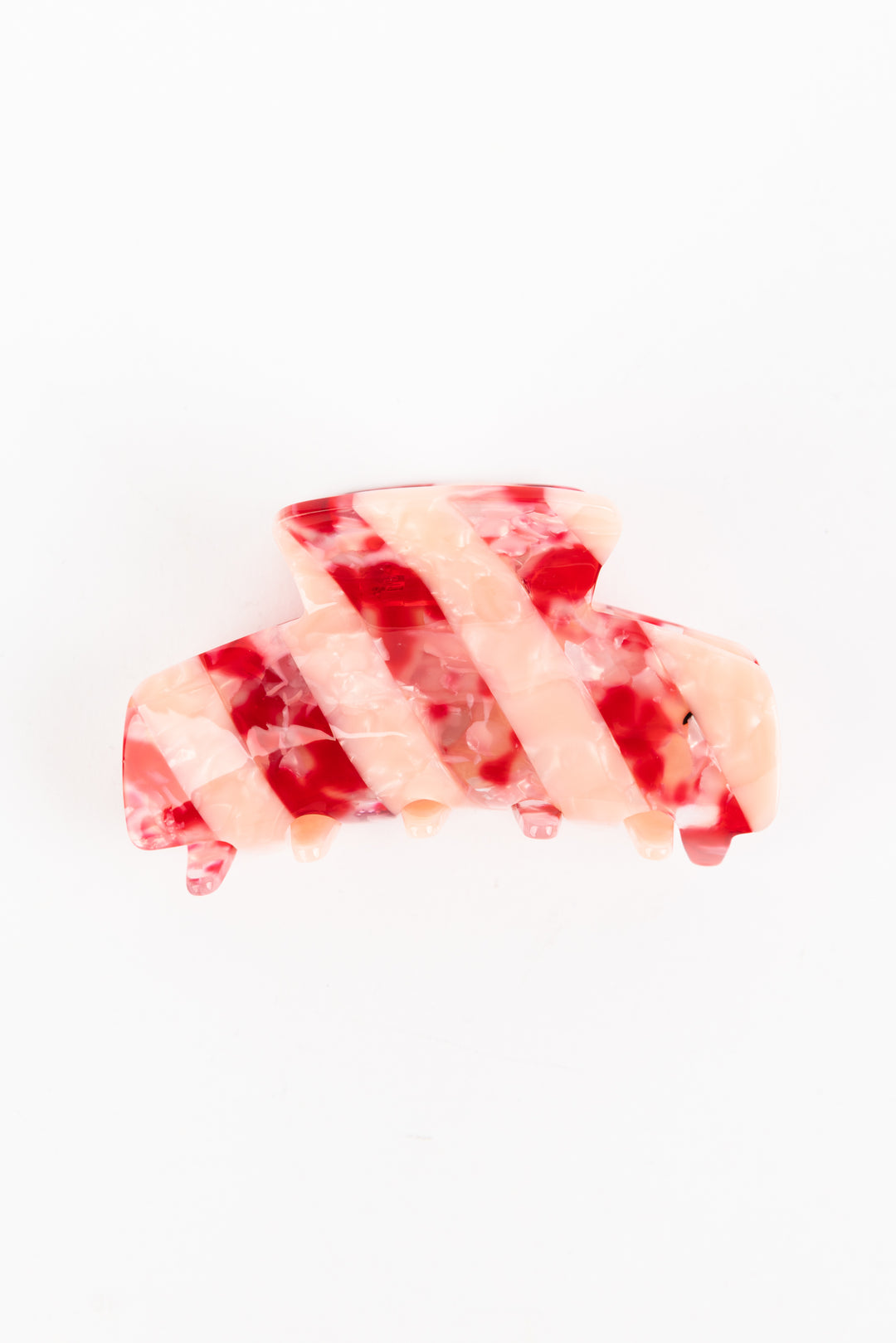 Marbled Red Hair Clip