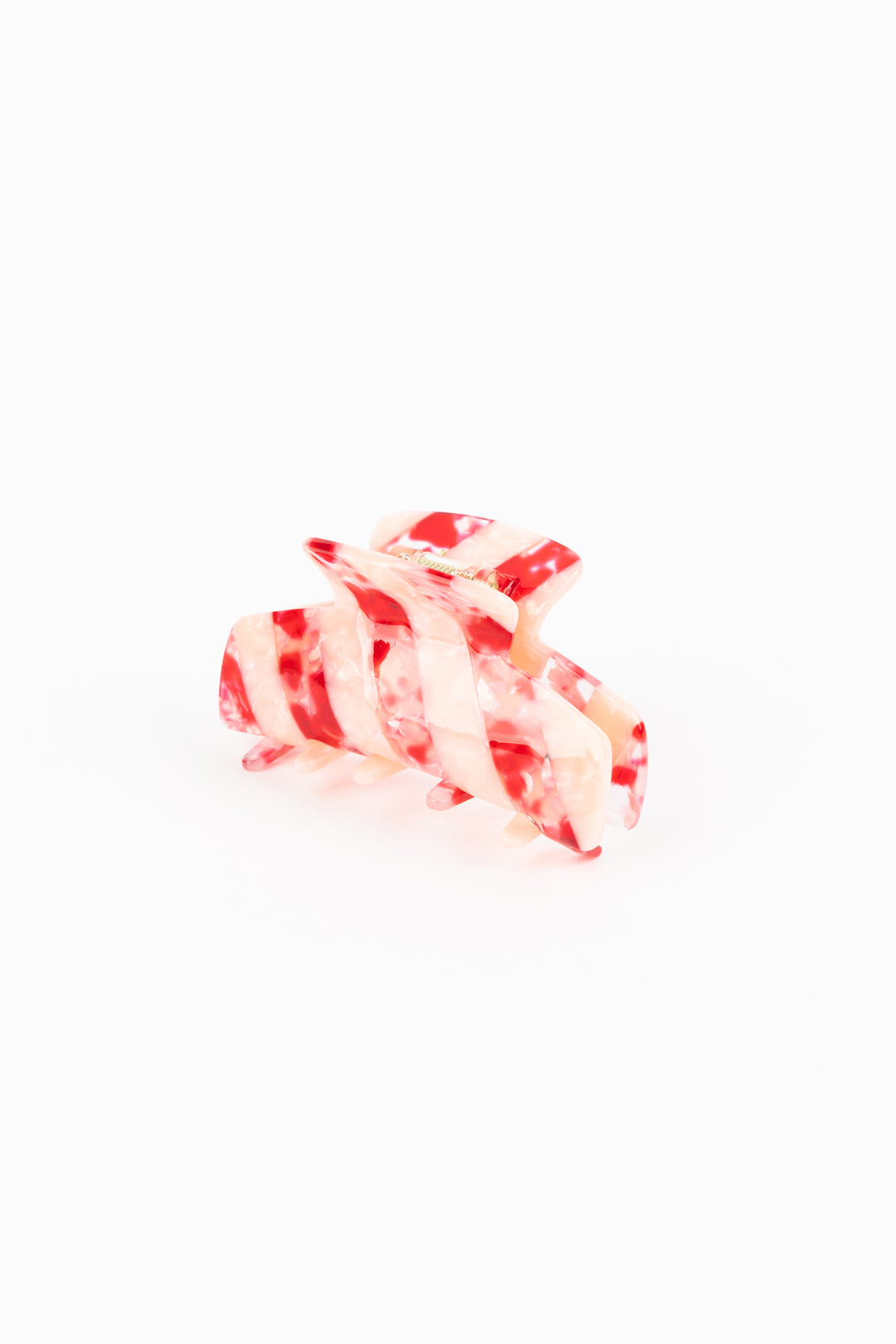 Marbled Red Hair Clip