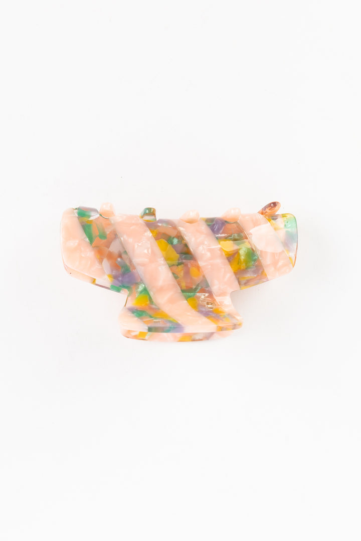 Marbled Pink Hair Clip