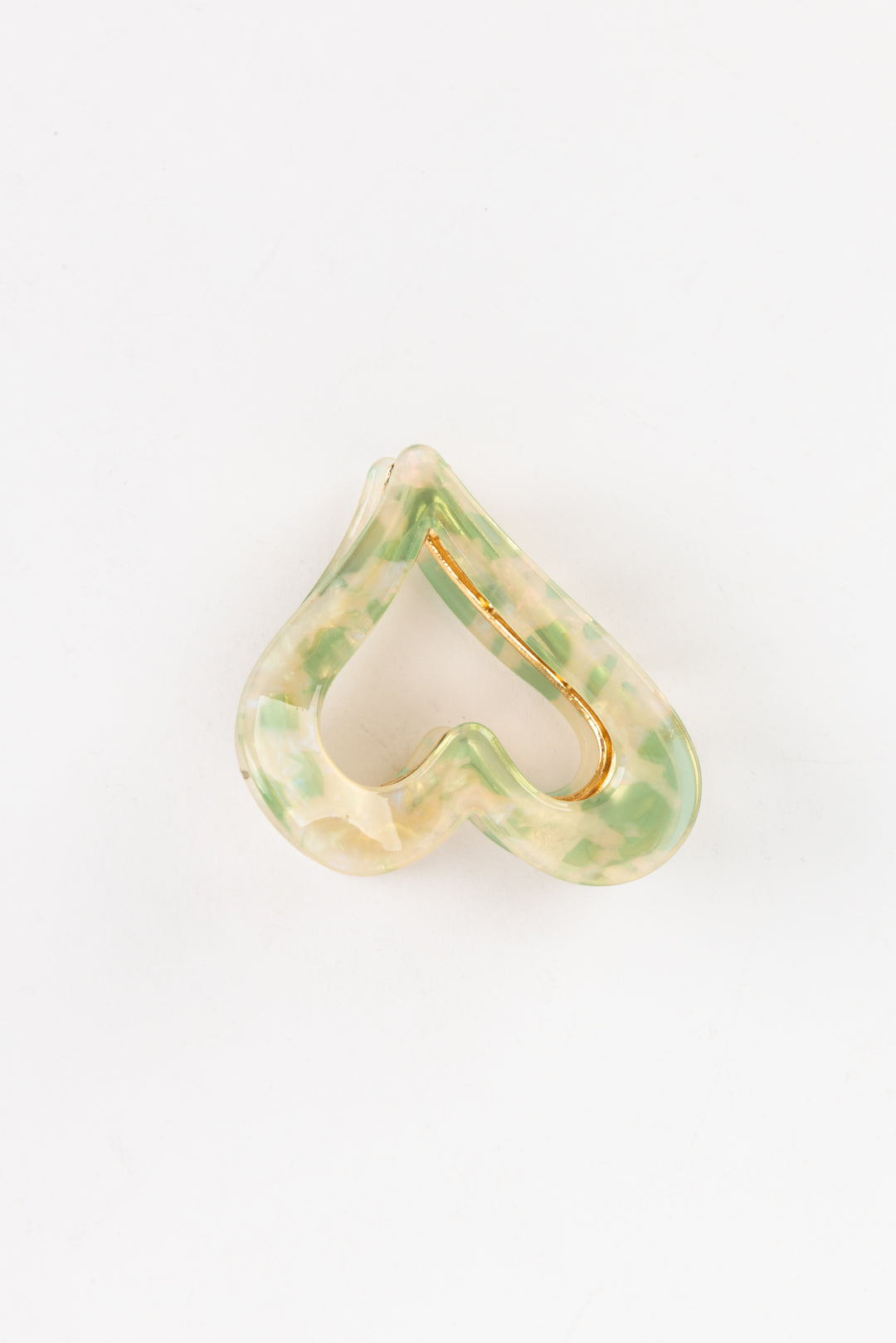 Heart Mint Hair Clip