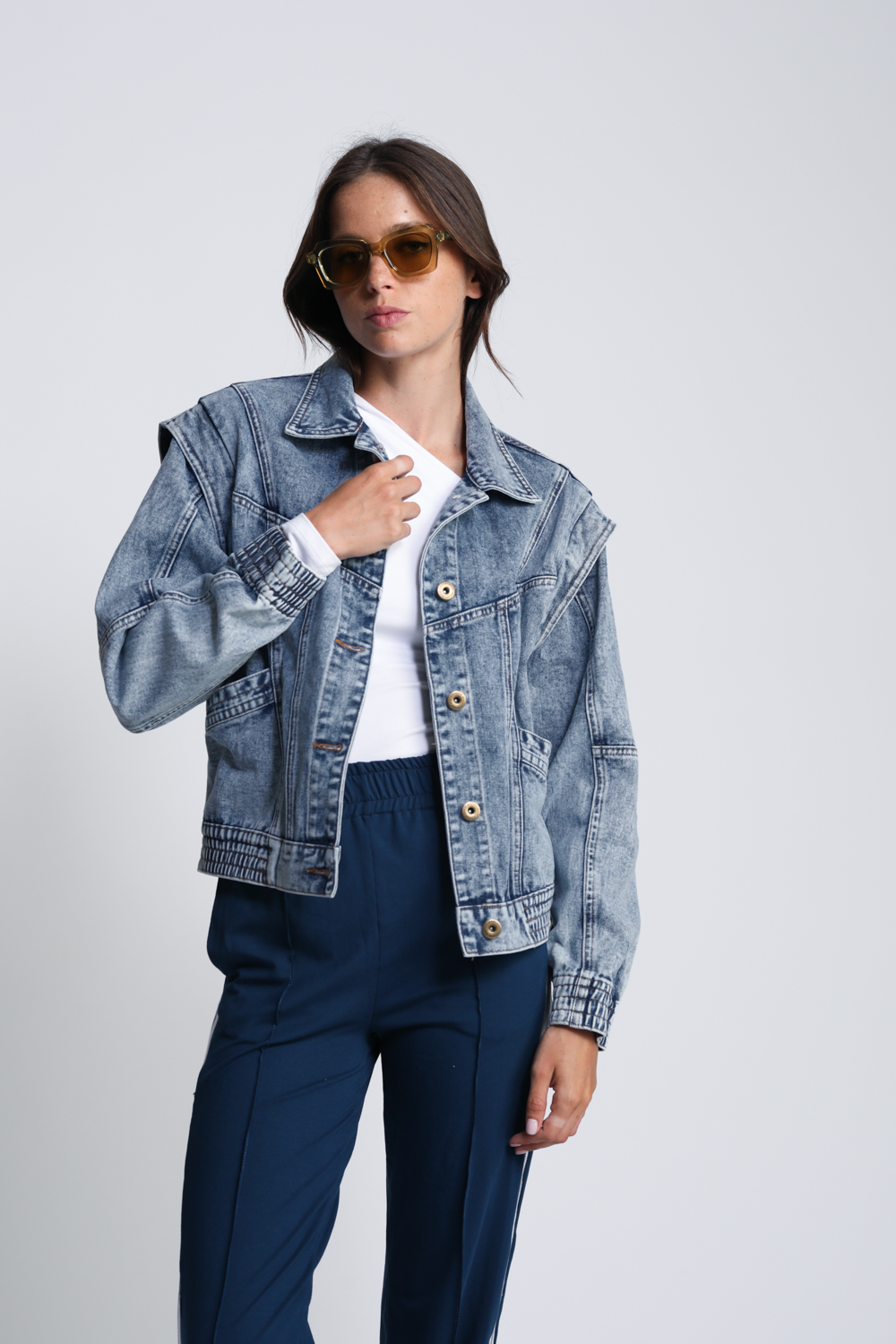 ז'קט ג'ינס לנשים Poetry Light Blue Denim Jacket 