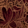 Brown Floral Lace & Velvet Blazer בלייזר חום קטיפה ותחרה