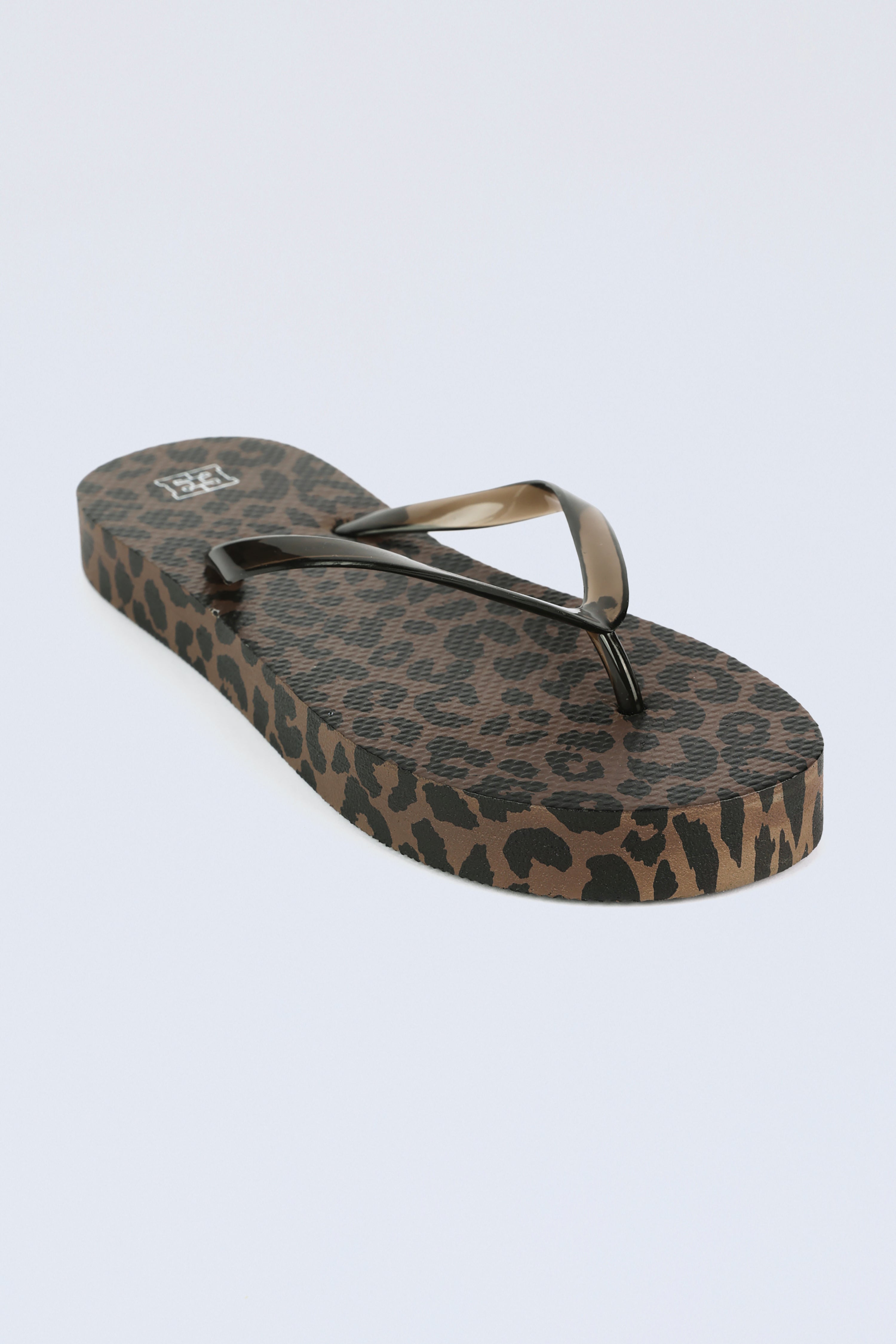 TheSoloist. flip-flop.(leopard) US9 ① Leopard/Black Platform Flip Flops – SEESTARZ