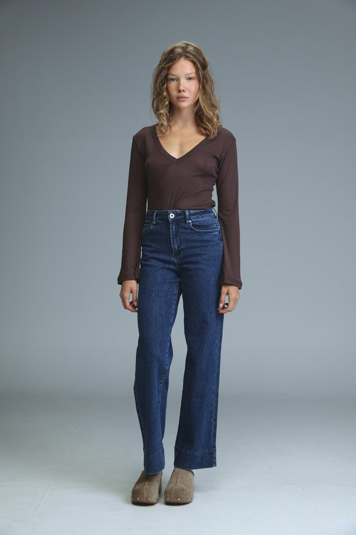 Saba13 Brown V Shirt