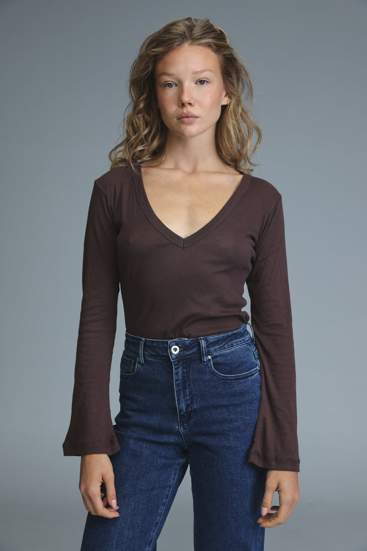 Saba13 Brown V Shirt