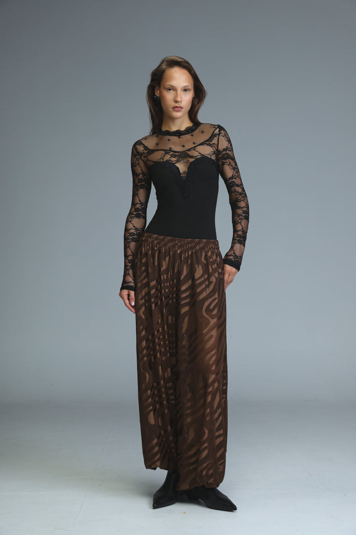 Afterhours Black Lace Top