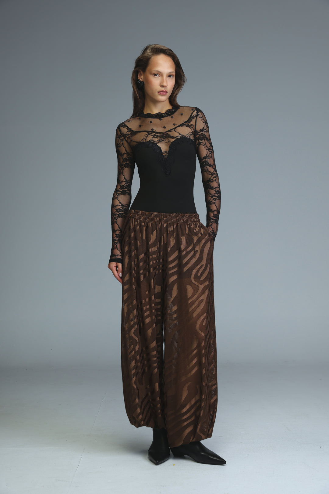 Afterhours Black Lace Top