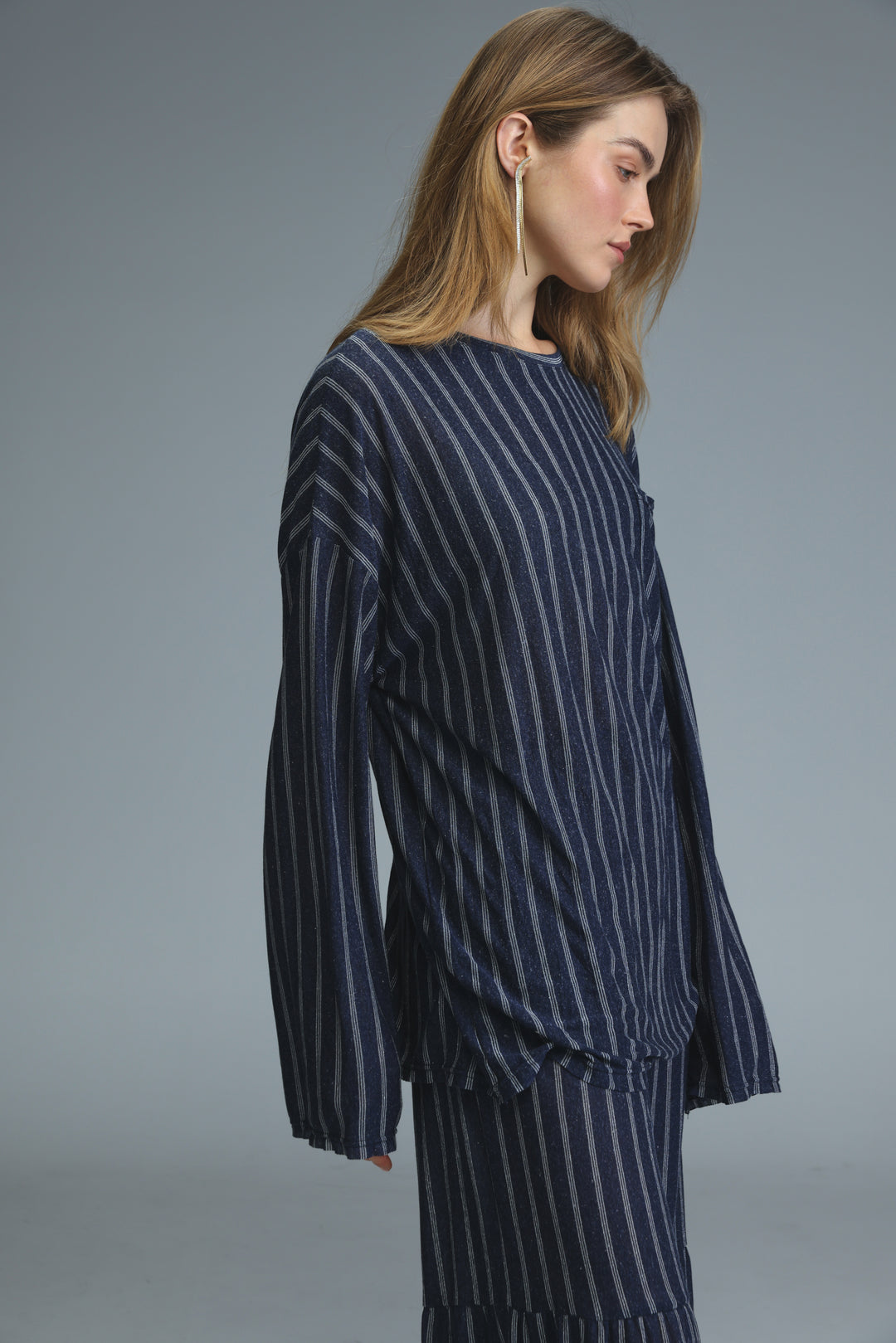 Free Blue Stripes Shirt