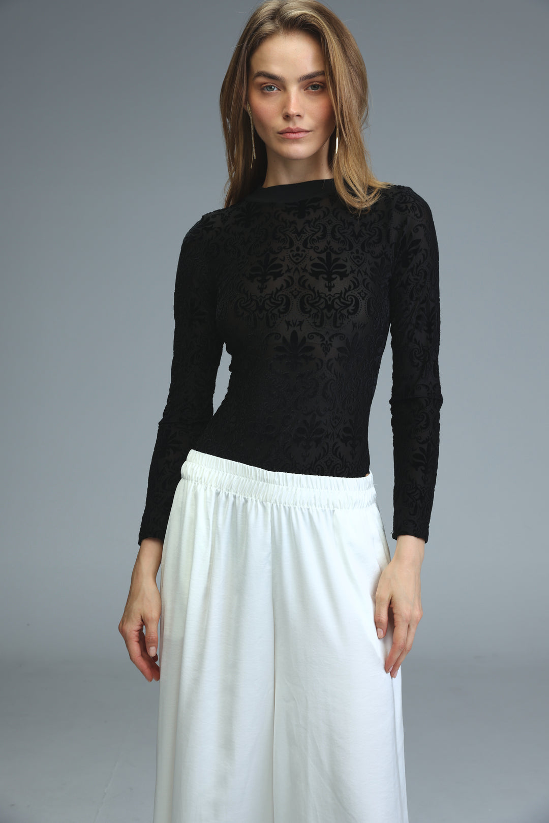 Toast Black Velvet Bodysuit
