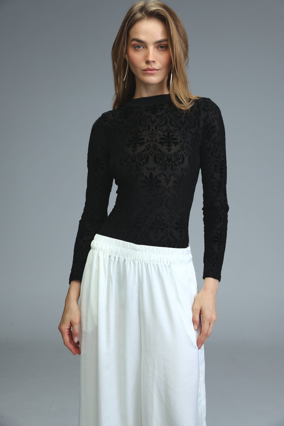Toast Black Velvet Bodysuit