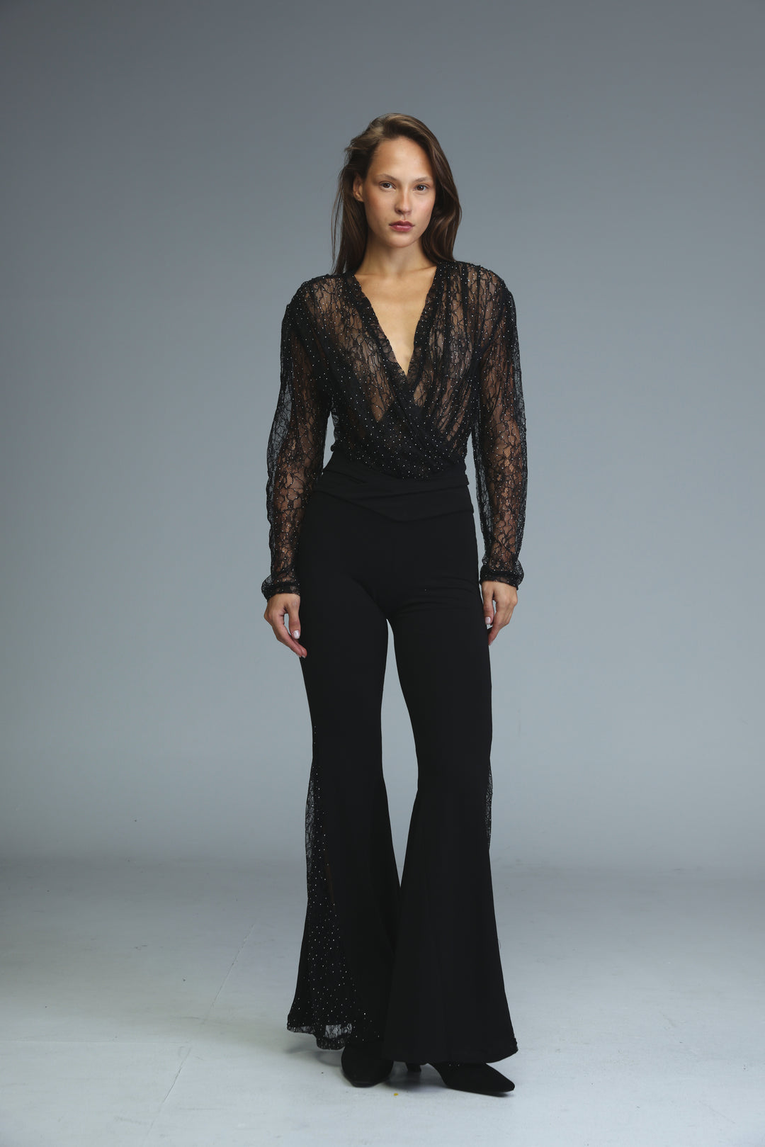 Flash Black Lace Bodysuit
