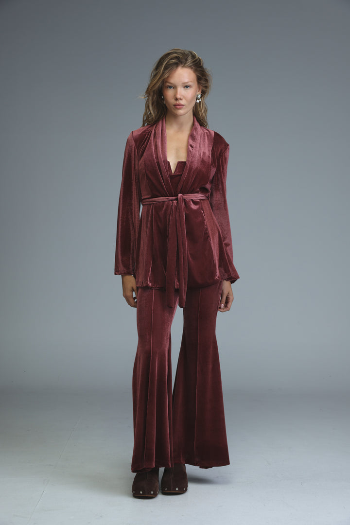 Countdown Wine Velvet Bottoms