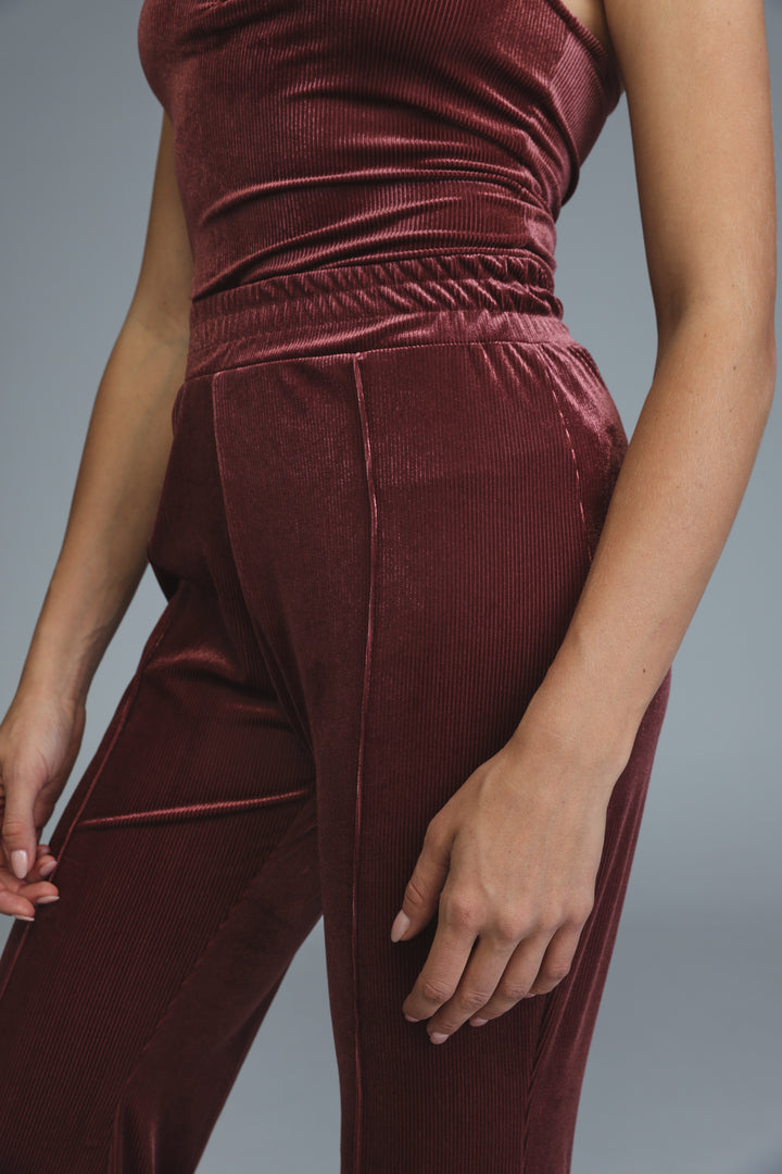 Countdown Wine Velvet Bottoms