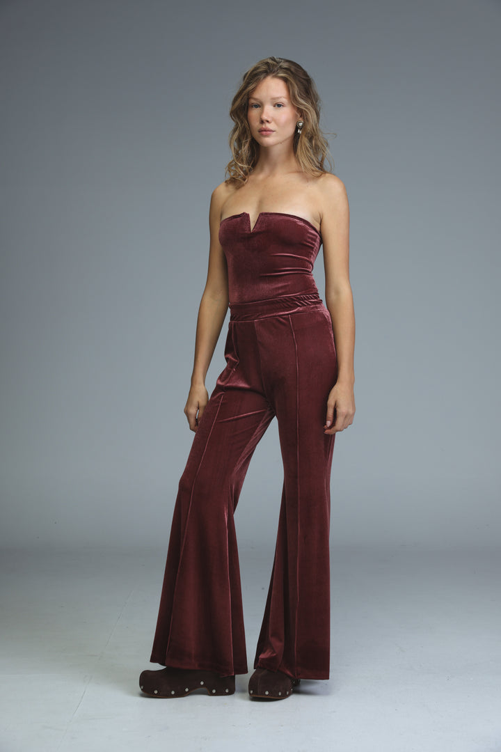 Countdown Wine Velvet Bottoms