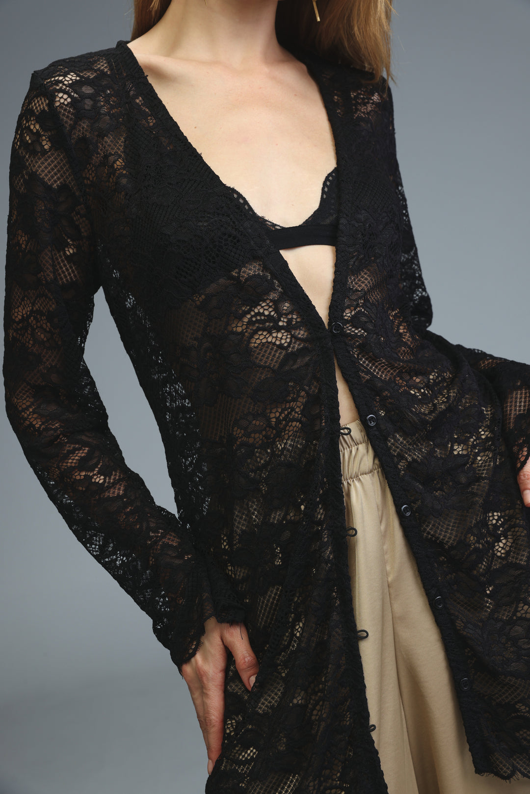 Twilight Black Lace Cardigan