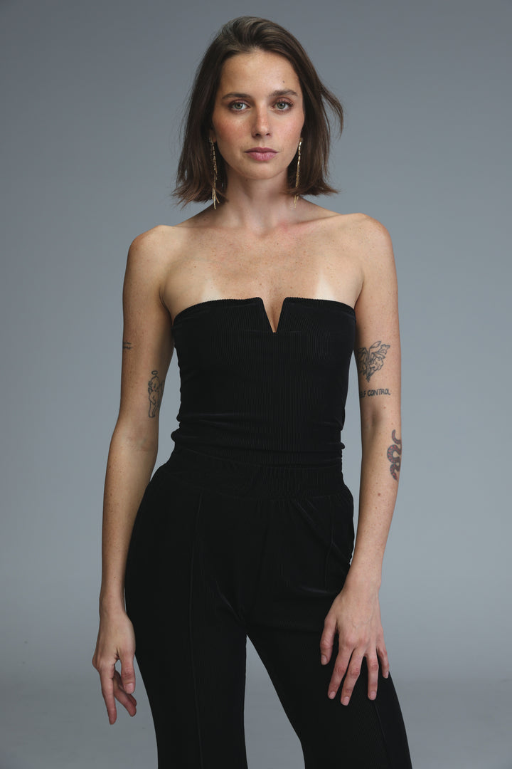 Fantasy Black Velvet Top