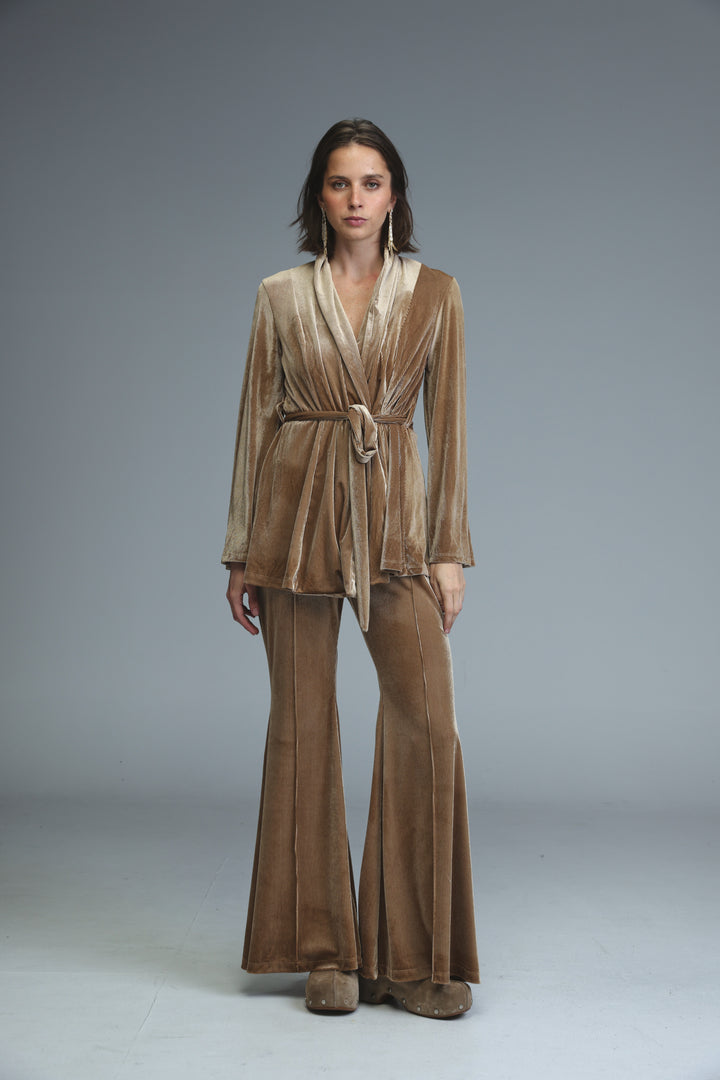 Countdown Gold Velvet Bottoms