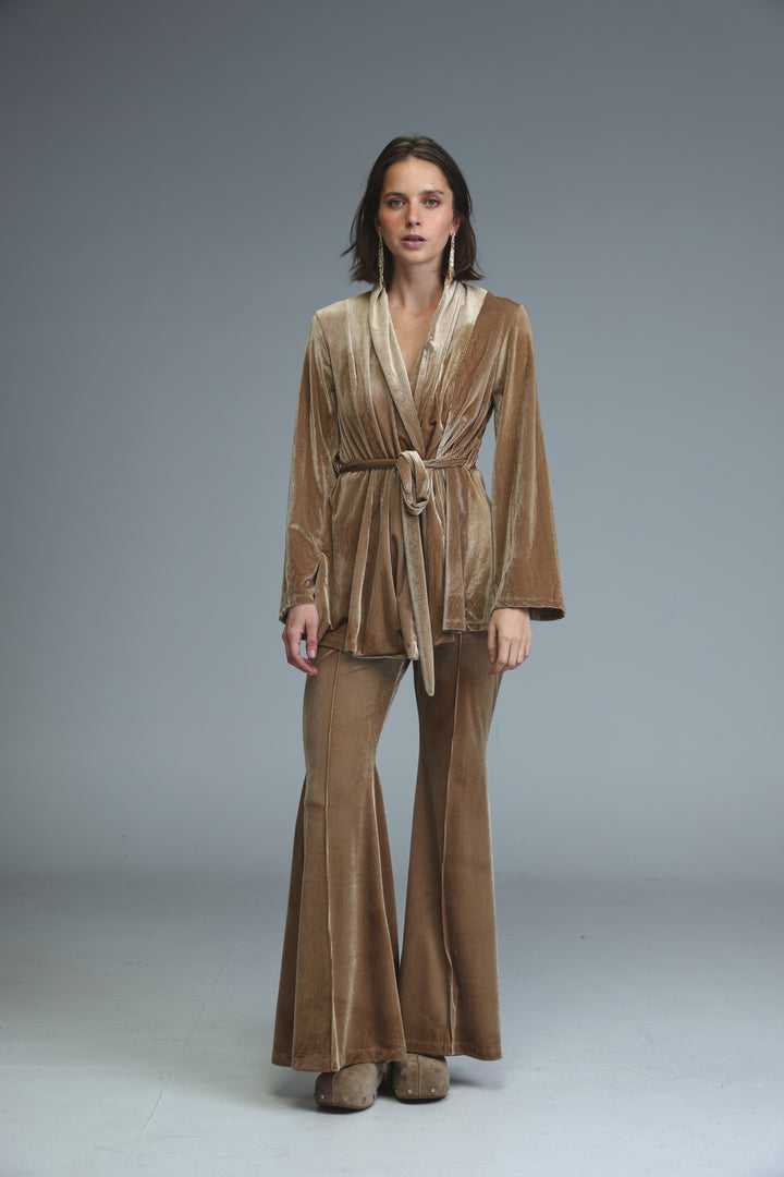 Countdown Gold Velvet Bottoms