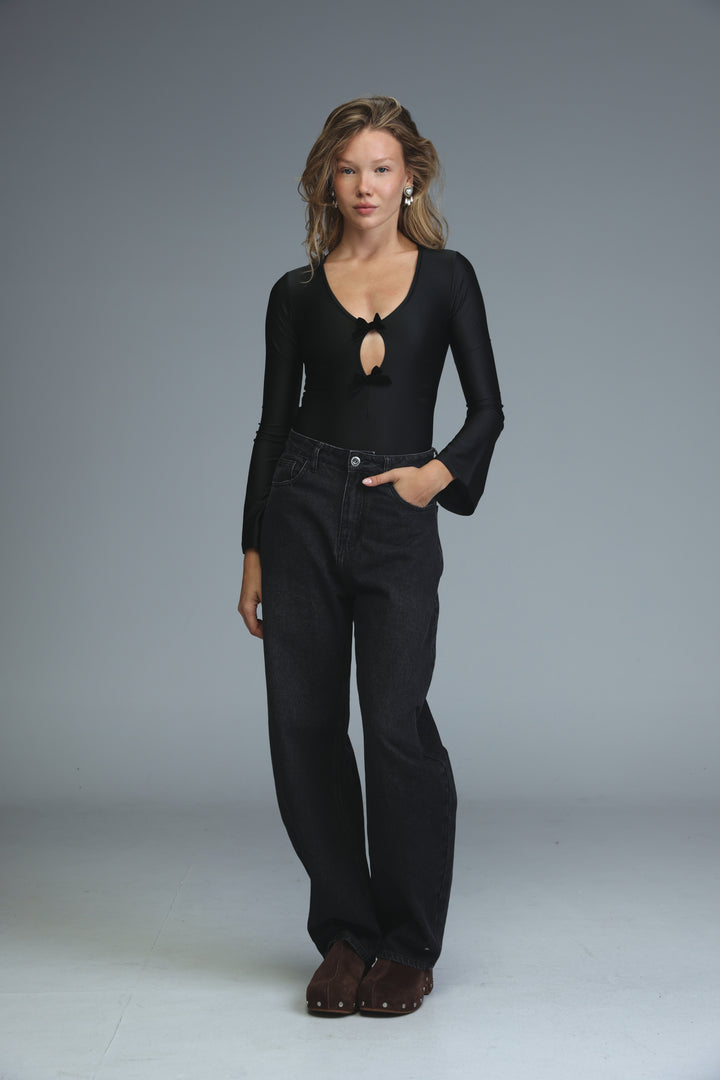 Secret Black Bodysuit