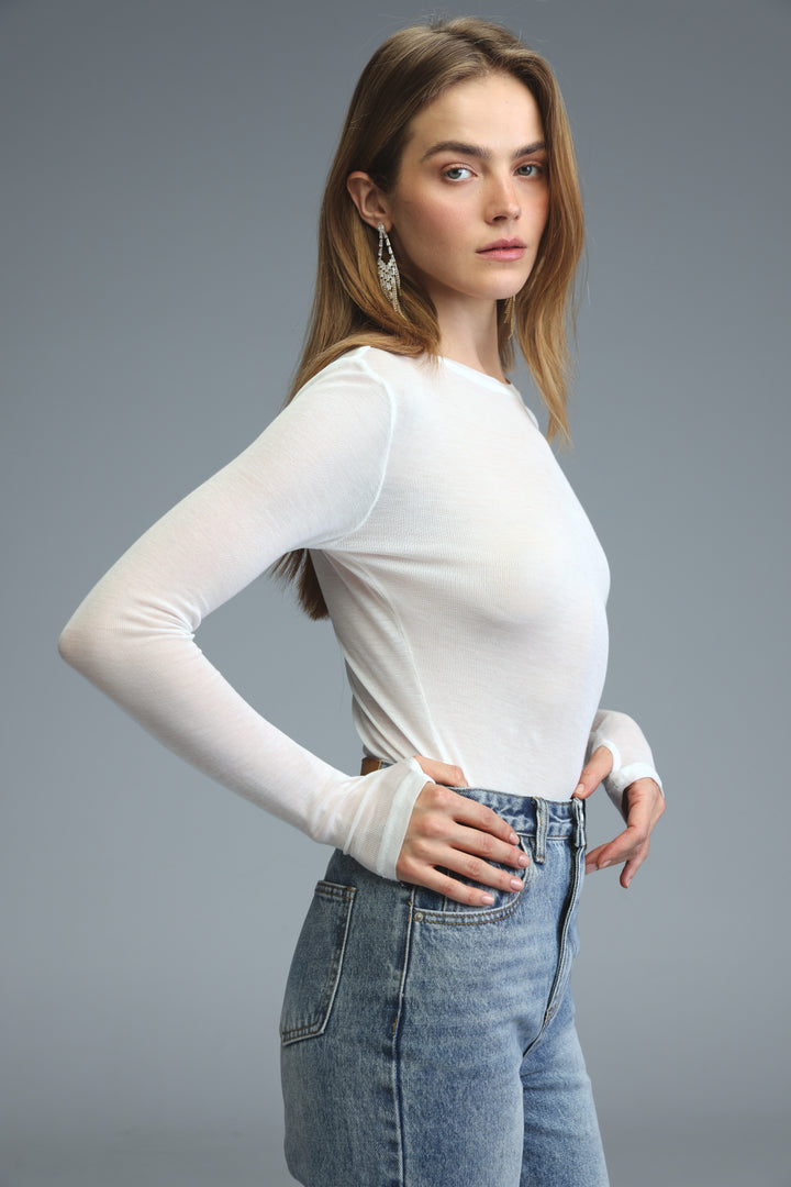 Clean76 White Bodysuit
