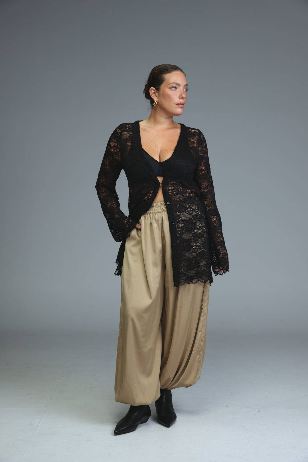 Twilight Black Lace Cardigan