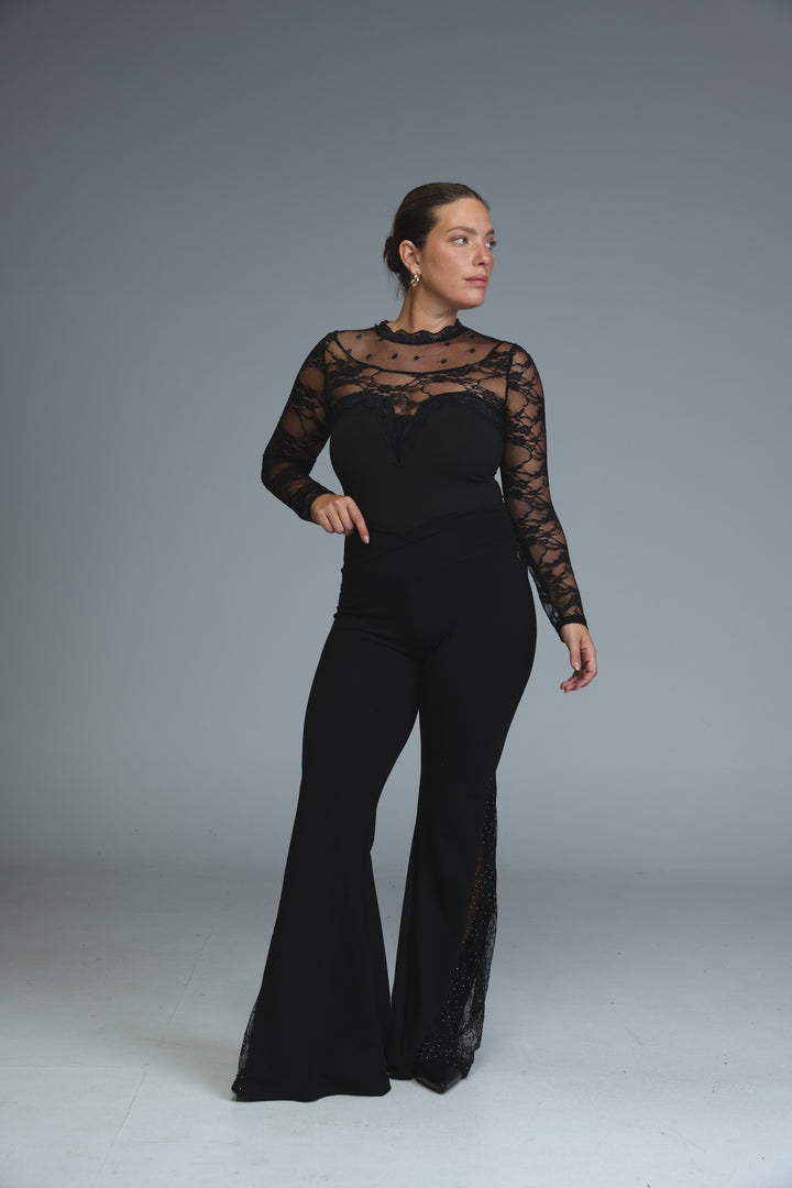 Afterhours Black Lace Top
