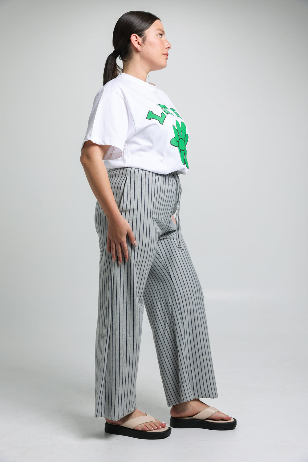 מכנס פסים Om Navy Stripes Bottoms מידה גדולה
