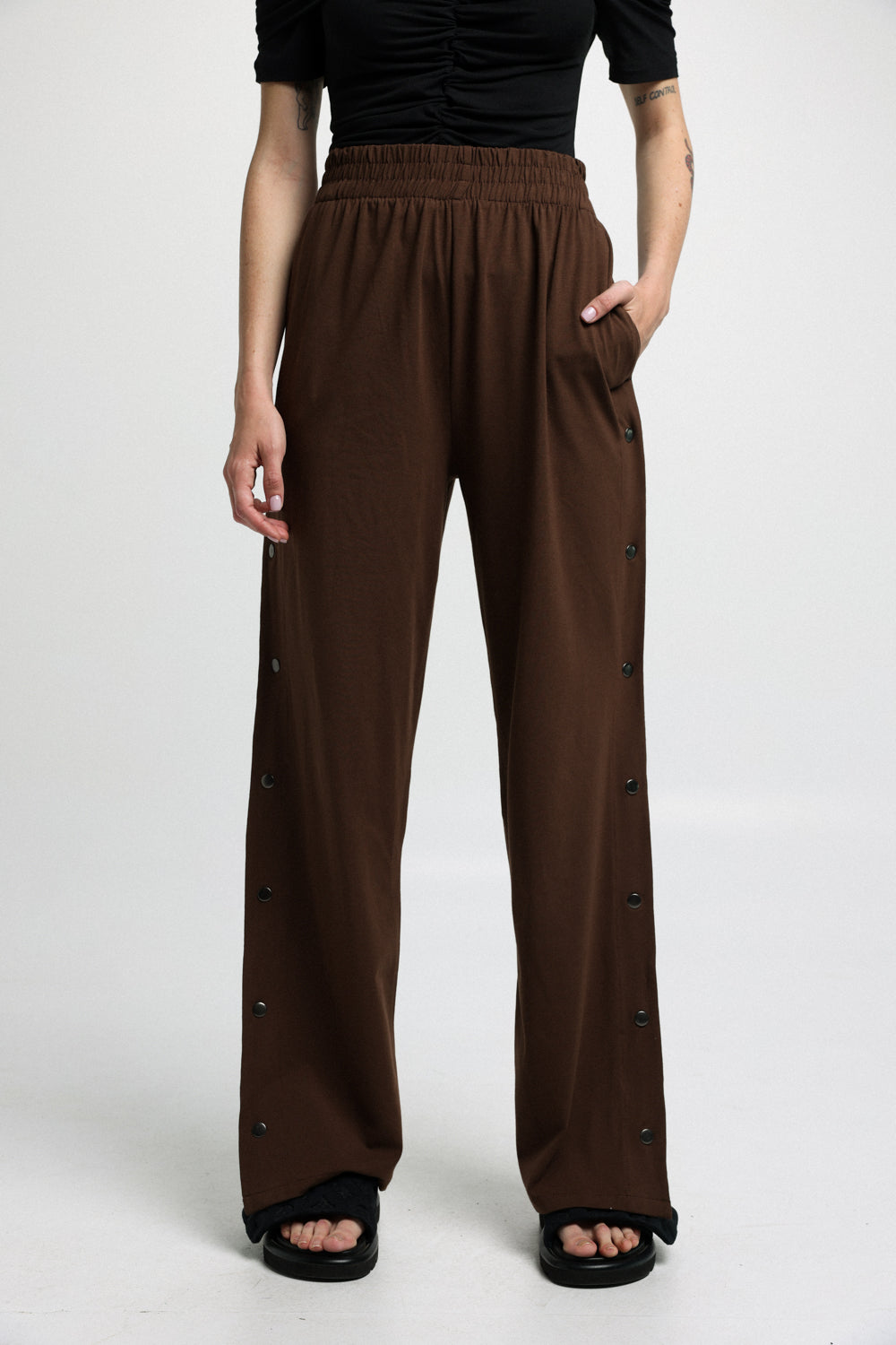 Popper Brown Joggers