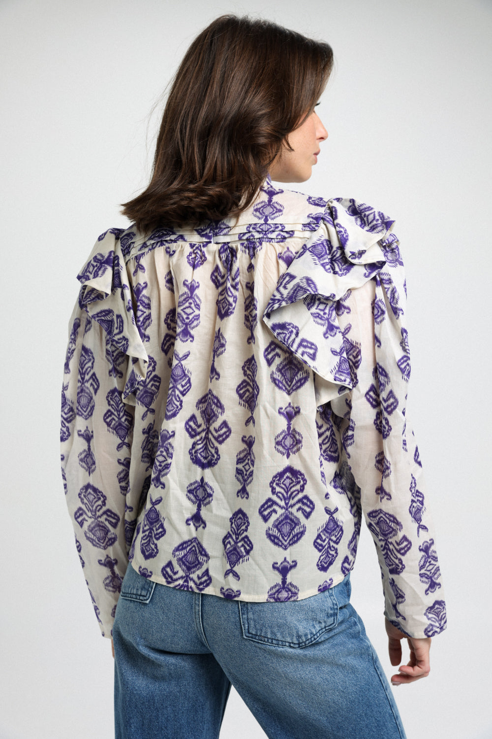 Milan Purple Print Shirt